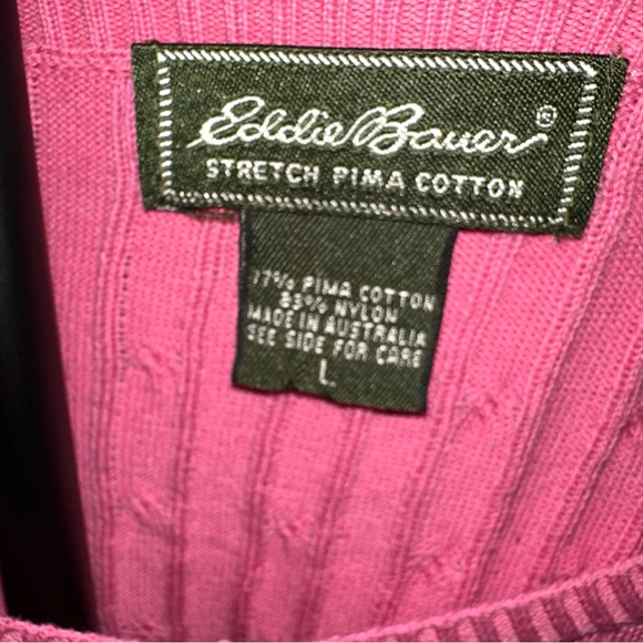 Eddie Bauer Pink Cardigan Sweater - Picture 3 of 6
